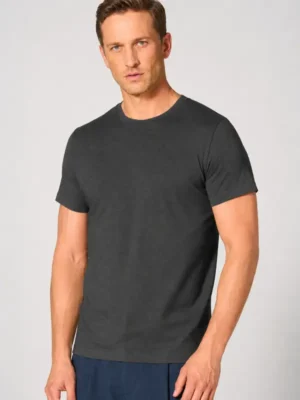 HempAge - Slim fit kender/biopamut férfi póló - fekete