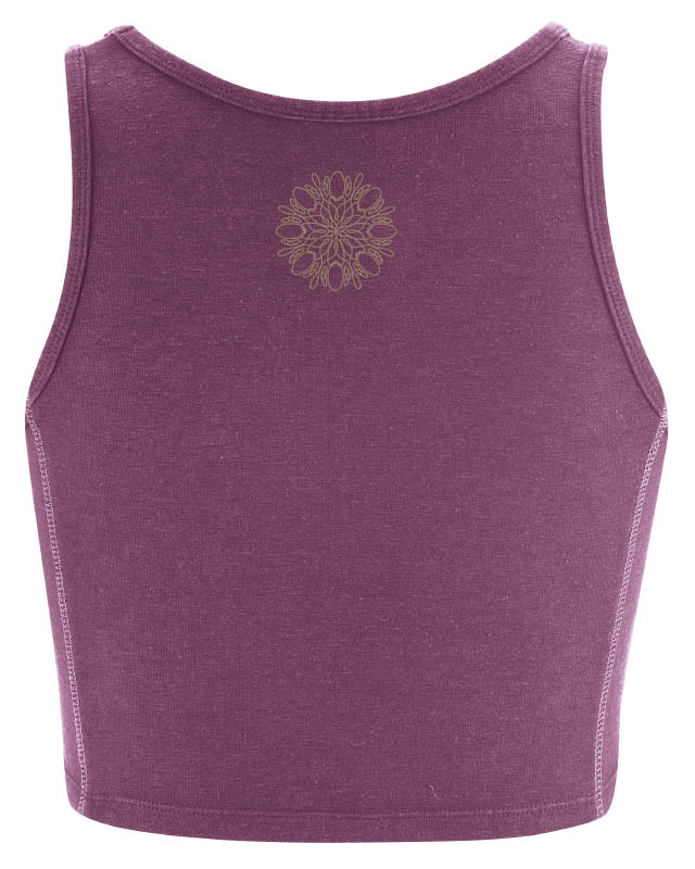 HempAge - Basic Jóga Felső Kender/BioPamut Slim Fit - lila - Image 3